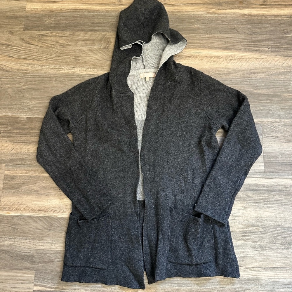 Benedetta B Gray Merino Wool Cardigan